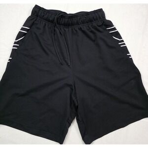 Men's Small Under Armour UA Black/white Athletic Shorts Running Gym Basketball